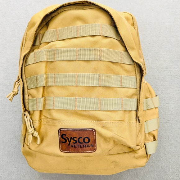 Sysco Veteran MOLLE Tactical Bug Out Backpack Coyote Tan 30 Liter 2 Compartments